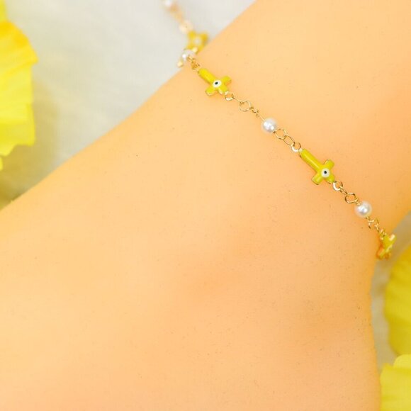 "Minimalist Anklet, Sleek & Modern Design, Women’s Fashion, YC110024-A - Picture 3 of 10
